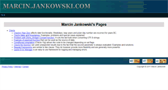 Desktop Screenshot of marcin.jankowski.com